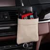 Boliliang car outlet bag BL1617 car mobile phone holder multi-function air outlet bag storage bag box barrel beige