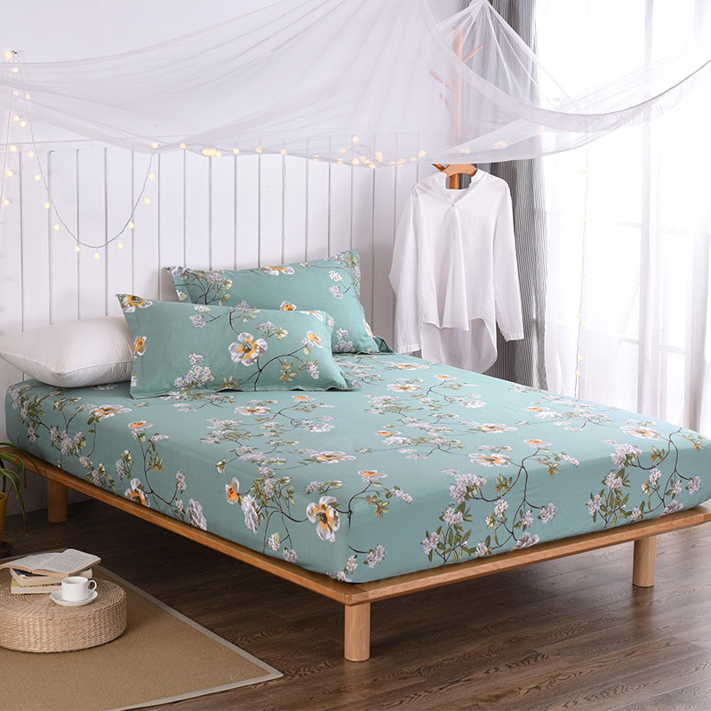 Yingxin home textile cotton bedding high-density high-density beds Li slip cotton mattress double 15 m bed simple elements blue