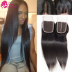 Brazilian Straight Closure Piece Free Part Closure 44 Lace Closures Cheap Virgin Closures