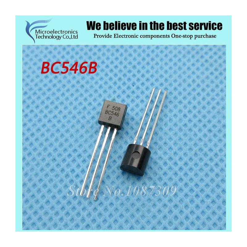 50pcs free shipping BC546B BC546 TO-92 Bipolar Transistors - BJT NPN 80Vcbo 80 Vceo 200mA 500mW Trans new original