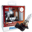 Philips PHILIPS new strong light 9005 upgrade car light bulbs 2 packs brightening 100 growth 35 m color temperature 3350K