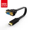 UNITEK HDMI to VGA converter HD interface to vga converter head hdmi interface head video cable computer millet wum box projector flat line Y-5326BK