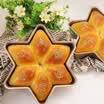 Jingdong Supermarket CHEF MADE cake mold hexagonal star snowflake cheese mousse baking mold 212 212 50 gold with WK9142
