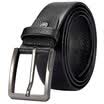 Goldlion men&39s belt buckle belt men&39s simple fashion belt business belt black MS725404-55691 125-130CM