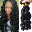 Malaysian Virgin Hair 3 Bundles Malaysian Loose Wave Virgin Hair Bundle Deals 7A Virgin Malaysian Hair Human Hair Extensions