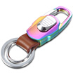 zobo genuine car key chain simple mother ring double spoon circle convenient removal key ring ZB-909 blue ice color car ornaments gift birthday gift
