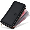 Seven wolves men&39s handbags business fashion large capacity first layer cowhide wallet holding bag 1A2154082-01 black upgrade version