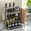 Ai heart is still sus304 stainless steel DIY assembled storage rack 2040s with 4 hooks