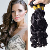 Top Quality Peruvian Virgin Hair 3 bundles Loose Wave 100 Human Hair Soft Natural Black 9A Peruvian Loose Wave Hair Extension Hair