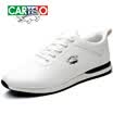CARTELO crocodile CARTELO mens casual shoes lace fashion wild board shoes business casual shoes mens shoes KDLK19 blue 43 yard
