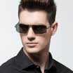 Parim sunglasses male polarized driving mirror sunglasses male driving 11003 gold frame - green film