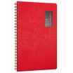 Qixin COMIX A5 50 double spiral PP face book notepad soft copy notebook Compera original series C7003 red