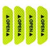 3M strong reflective fluorescent yellow-green reflective sticker 4 pieces safety warning for car door opening