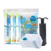 Camellia engrosamiento al vacío bolsa de compresión bolsa de almacenamiento colcha de algodón bolsa de viaje Juego de 9 piezas 1 vertical 2 grande 6 en bomba manual