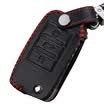 Huarong Roewe RX5 key bag hand-stitched folding three-button red special car leather key set keychain