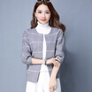 A morning 2017 Korean version of the sweet Slim was thin long-sleeved sweater women&39s autumn sweater short sweater coat S63F0021A11M gray M