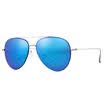 Helen Keller sunglasses female color film yurt mirror simple fashion wild bright glowing mirror gold frame Iris color coated lens H8630 HD16