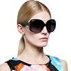 Parsons PARZIN TR90 fashion polarized sunglasses large frame driving sunglasses 9801 bright black