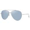 Helen Keller sunglasses female color film yurt mirror simple fashion wild bright glowing mirror gold frame Iris color coated lens H8630 HD16
