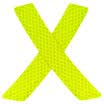3M strong reflective fluorescent yellow-green reflective sticker on car wheel wheel&eyebrow safety warning tape 2 pieces