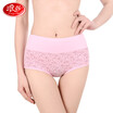 Langsha ladies panties womens high waist cotton sexy large size breathable tummy hip briefs 4 mixed color 160M