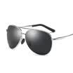 Molong sunglasses male trend polarized sunglasses driving sunglasses fashion bright frog mirror 8011 black frame black gray tablets