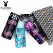 PLAYBOY Mens Underwear 4 Pack Gift Set Mid-Waist Breathable Boxer Briefs