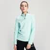 Snow fly autumn&winter fleece women half-cardigan jacket anti-static breathable 1621ZY022 ecological blue 5060 XXXL