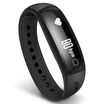 Xiangshan SENSSUN Moving Heart Heart bracelet smart bracelet call to remind life waterproof fit ios & Andrews skin-friendly black wristband