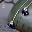 Luo Linglong s925 sterling tassel ear-rings silver earring women fashion earring jewelry