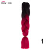 Silky Strands 24 100g Ombre Synthetic Braiding Hair Extensions For Crochet Braids Kanekalon Jumbo Braids Two Tone Ombre Color 1p