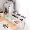 LIXIN fashion kitchen drawer storage desktop storage box cosmetic storage box office simple plastic storage box combination set three-piece LX8762