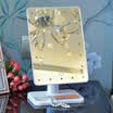 Di Mente makeup mirror with lamp desktop led mirror single-sided vanity mirror 20 beads large HD beauty mirror 291 white
