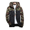 Fashion Men Camouflage Coat Mens Hoodies Jacket Clothing Windbreaker Coats Outwear-GreenRedGrey M-5XL LJS