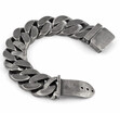 25mm Mens Chain Boys Big Curb Link Gunmetal Tone 316L Stainless Steel Bracelet charm bracelets for women