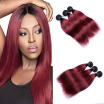 8A Brazilian Hair 4 Bundles Straight Hair 100 Virgin Human Hair Ombre Hair 1B99J Color