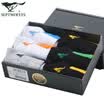 Seven wolves socks mens casual cotton socks spring&summer thin sports socks fashion casual 6 pairs of boxed