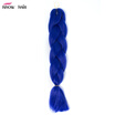 Ishow 24inch Synthetic Braiding Hair Pure Color HighTemperature KanekalonJumbo Braid Hair Extensions Crochet Yaki Texture 1pc100g