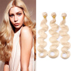 613 Blonde Human Hair Extensions Body Wave Blonde Hair Bundles Brazilian Virgin Hair Weaves 12-24 Inch 3pcslot