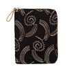 Kinbor gift box zipper A6 handbook notepad embroidery velvet schedule hand book stationery notebook black swan DTB61003-1