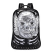 New Luxury High Quality leather Backpack Punk Style 3D Skull Rivet individuality Schoolbag Notebook Bag Halloween bag