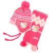 HELLO KITTY Hello Kitty Cushion Two-Piece Women&39s Winter Set Hat Scarf Knitted Woolen Girl Fall Winter Warm SKCM00240 Rose