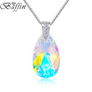BAFFIN Classic Water Drop Pendant Necklace Crystals From SWAROVSKI Elements Rhodium Plated Chain Collares For Women