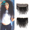 13x4 Virgin Curly Lace Frontal Closure From Ear To Ear Indian Deep Wave Full Frontal Lace Closure