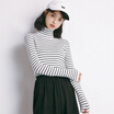 City plus CITYPLUS 2017 winter new art women&39s high collar stripes knitted bottoming shirt wild coat sweater CWYC17T167 white uniform