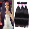 7A Brazilian Virgin Hair Straight 3pcslot Brazilian Straight Hair 100 Unprocessed Human Hair Weave Brazilian Hair Weave Bundle