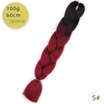 AISI HAIR 100gpcs 24inch Kanekalon Jumbo Braids Hair Ombre Two Tone Colored Synthetic Hair for Dolls Crochet Hair