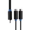 Prolink PB115-0030 Lotus head to double lotus head female accent video extension DVD Blu-ray set-top box TV cable