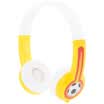 BUDDYPHONES Explore Protect Listening Kids Headphones Headphones with Microphone Students Learning English Kids Cute Birthday Christmas Gift Yellow