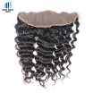 kiss hair ear to ear lace frontal deep wave remy Indian human hair 413 Swiss lace frontal